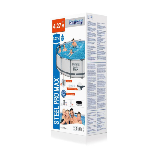 Bestway® Steel Pro MAX™ Above Ground Pool Set Round 4.27 m x 1.07 m