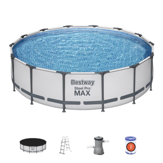 Bestway® Steel Pro MAX™ Above Ground Pool Set Round 4.27 m x 1.07 m