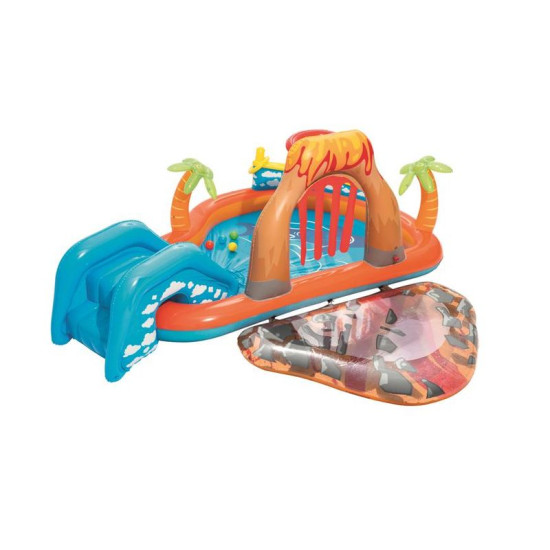 Bestway® 53069 bassein, Lava Lagoon, laste täispuhutav mänguväljak, 265x265x104 cm