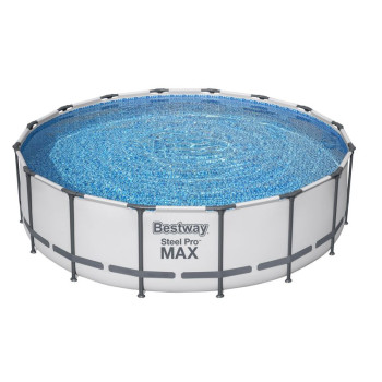 Above Ground Pool Bestway® Steel Pro MAX, 5612Z, filter, pump, ladder, tarpaulin, 4,88x1,22 m