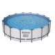 Above Ground Pool Bestway® Steel Pro MAX, 5612Z, filter, pump, ladder, tarpaulin, 4,88x1,22 m