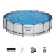 Above Ground Pool Bestway® Steel Pro MAX, 56462, filter, pump, ladder, tarpaulin, 5,49x1,22 m