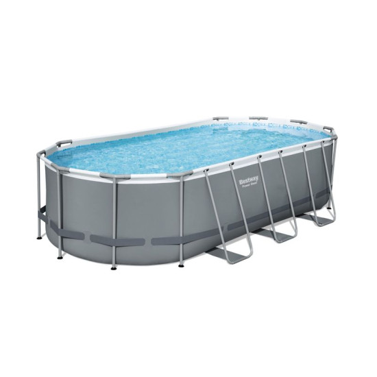 Above Ground Pool Bestway® Power Steel™, 56710, filter, pump, ladder, dispenser, tarpaulin, 5,49x2,7