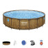 Above Ground Pool Bestway® Power Steel™, Vista Series, 56977, filter, pump, ladder, tarpaulin, dispe