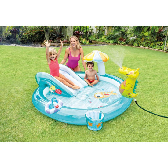 Intex® 57165 swimming pool, Gator play center, children's, inflatable, 201x170x84 cm Intex® 57165 swimming pool, Gator play center, children's, inflatable, 201x170x84 cm