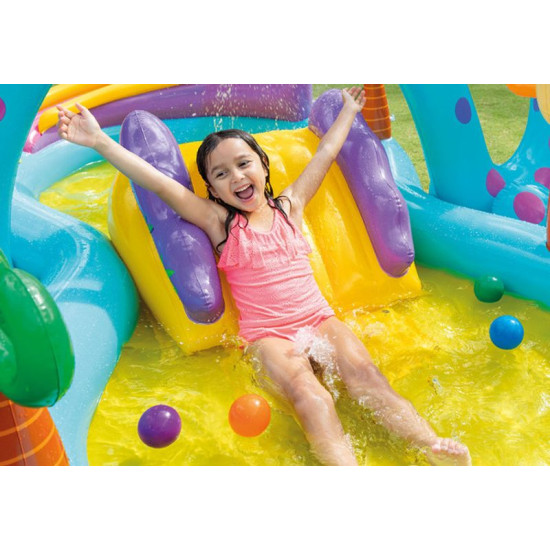 Intex® 57135 pool, Dinoland play center, children's, inflatable playground, 302x229x112 cm