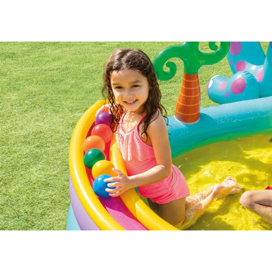 Intex® 57135 pool, Dinoland play center, children's, inflatable playground, 302x229x112 cm