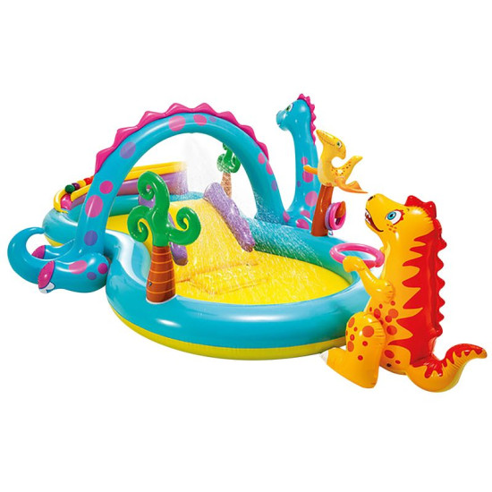 Intex® 57135 pool, Dinoland play center, children's, inflatable playground, 302x229x112 cm