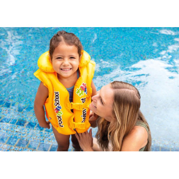 Vest Intex® 58660, Pool School Deluxe, Children's, Inflatable, Water, 3-6 Years, 50x47 cm