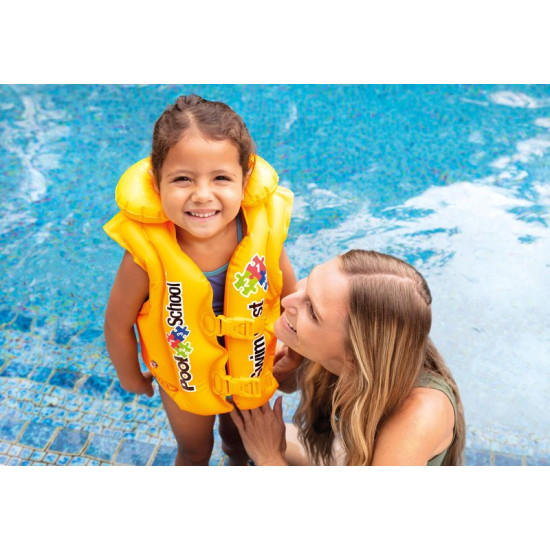 Vest Intex® 58660, Pool School Deluxe, Children's, Inflatable, Water, 3-6 Years, 50x47 cm Vest Intex® 58660, Pool School Deluxe, Children's, Inflatable, Water, 3-6 Years, 50x47 cm