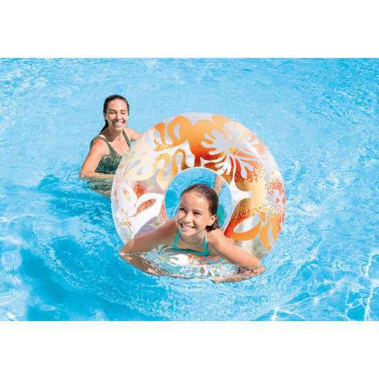 Intex® 59251NP Прозрачное кольцо, детское, надувное, водное, микс дизайнов, 91 см