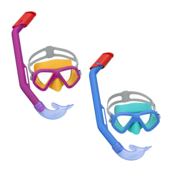 Очки Bestway® 24023, маска Dominator Snorkel, цветовой микс, плавание, дайвинг, вода