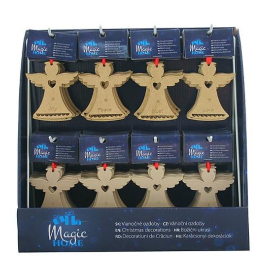 Новогодние игрушки MagicHome, 8 видов, Sellbox 96 шт.