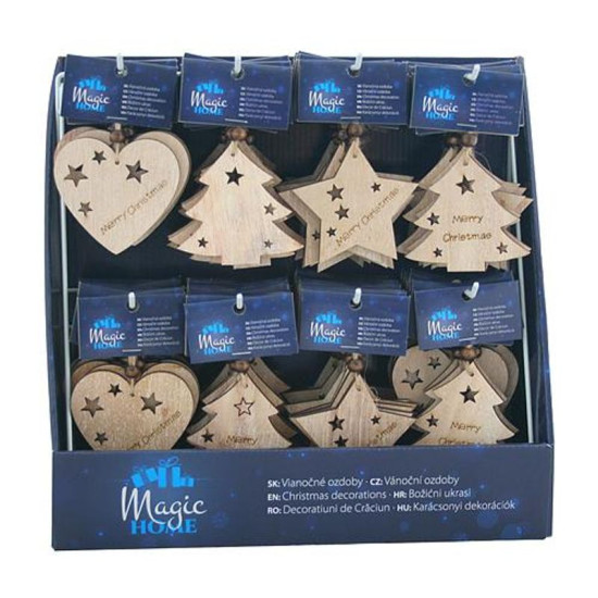 Новогодние игрушки MagicHome, 3 вида, Sellbox 96 шт. Новогодние игрушки MagicHome, 3 вида, Sellbox 96 шт.