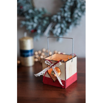 Christmas decorations Woodeco, Box, 8x8 cm, pkg. 5 pcs Christmas decorations Woodeco, Box, 8x8 cm, pkg. 5 pcs