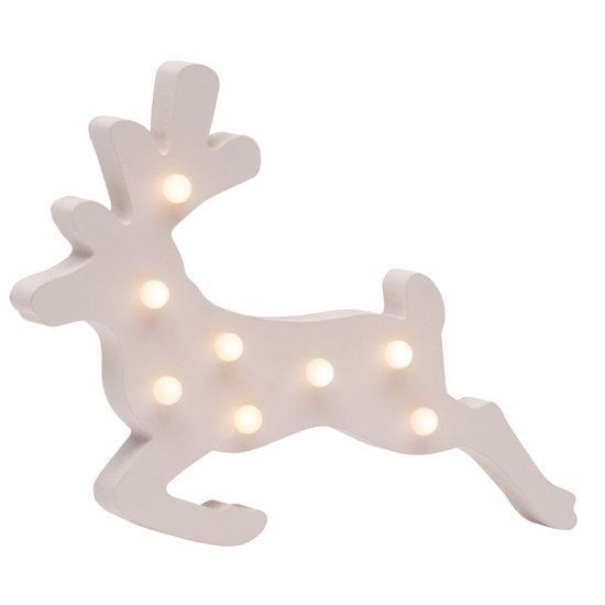 Jõulukaunistused Woodeco, Raindeer, 8xLED, 33x24 cm Jõulukaunistused Woodeco, Raindeer, 8xLED, 33x24 cm