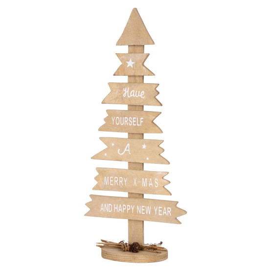 Christmas decorations Woodeco, Tree with signs, 40x17 cm, pkg. 2 pcs Christmas decorations Woodeco, Tree with signs, 40x17 cm, pkg. 2 pcs