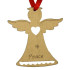 Jõulukaunistused MagicHome, Angel Peace, kuld, pkg. 5 tk