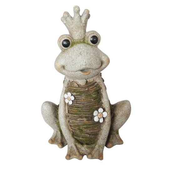 Dekoration Gecco 8104, Frog queen, magnesia, 43 cm Dekoration Gecco 8104, Frog queen, magnesia, 43 cm