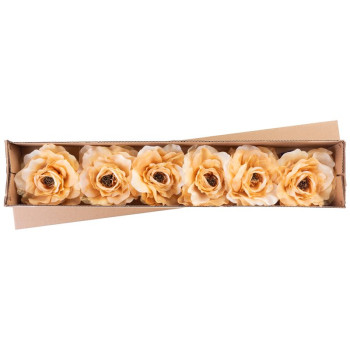 Dekoratsioon Lill, pojeng, kuld, vars, 6 tk. Dekoratsioon Lill, pojeng, kuld, vars, 6 tk.