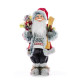 Christmas decoration MagicHome, Santa with skis and wood, 061 cm Christmas decoration MagicHome, Santa with skis and wood, 061 cm