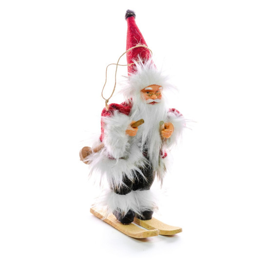 Christmas decoration XmMX190, Santa on skis, 18 cm Christmas decoration XmMX190, Santa on skis, 18 cm