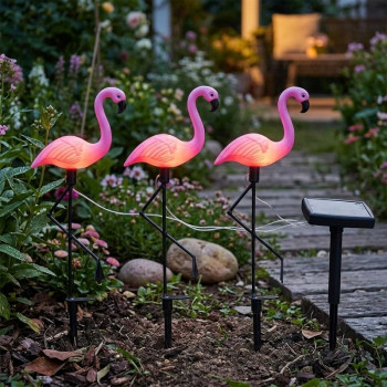 Lampa Strend Pro 7193, Plameniaky, pack. 3 pcs, solar, 18x6x52 cm, 3x2 LED, AA