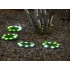 Päikeselamp 4 muruplaati, 24 cm, 4x 8 LED, AA