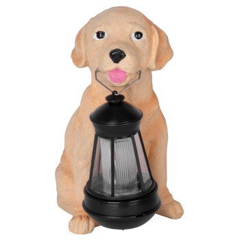 Solar lamp white puppy, 24x14x25 cm, 1 LED, AA Solar lamp white puppy, 24x14x25 cm, 1 LED, AA