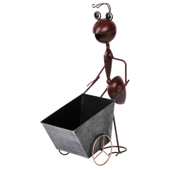 Decoration Mecco 4212, Ant with cart, 46 cm, sheet metal Decoration Mecco 4212, Ant with cart, 46 cm, sheet metal