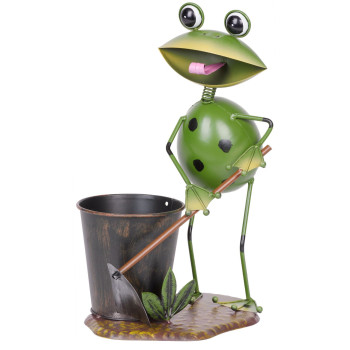 Decoration Mecco 4086, Frog gardener, 33, sheet metal Decoration Mecco 4086, Frog gardener, 33, sheet metal