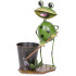 Decoration Mecco 4086, Frog gardener, 33, sheet metal