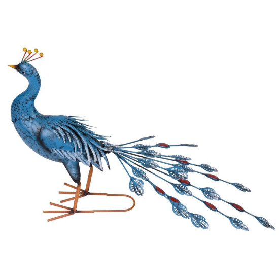 Decoration Mecco 8106, Peacock, 46 cm, sheet metal