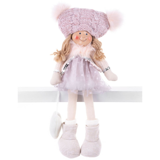 Christmas decoration XmMX468, Children, pink, 22 cm Christmas decoration XmMX468, Children, pink, 22 cm