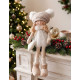 Christmas decoration XmMX468, Children, white, 22 cm Christmas decoration XmMX468, Children, white, 22 cm