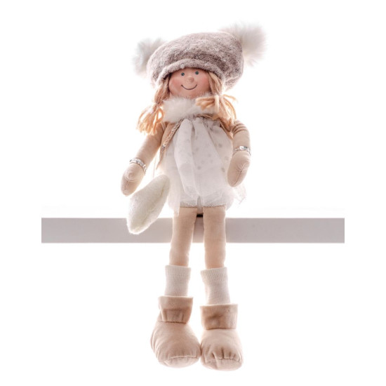 Christmas decoration XmMX468, Children, white, 22 cm Christmas decoration XmMX468, Children, white, 22 cm