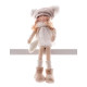 Christmas decoration XmMX468, Children, white, 22 cm Christmas decoration XmMX468, Children, white, 22 cm
