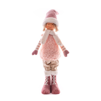 Christmas decoration XmMX372, Boy, pink, 75 cm