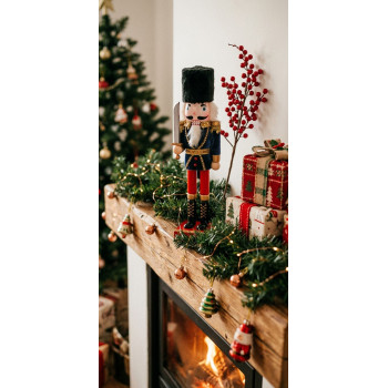 Figure Nutcracker, with crown, wood