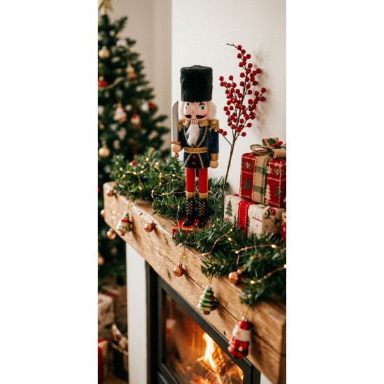 Figure Nutcracker, with crown, wood Figure Nutcracker, with crown, wood