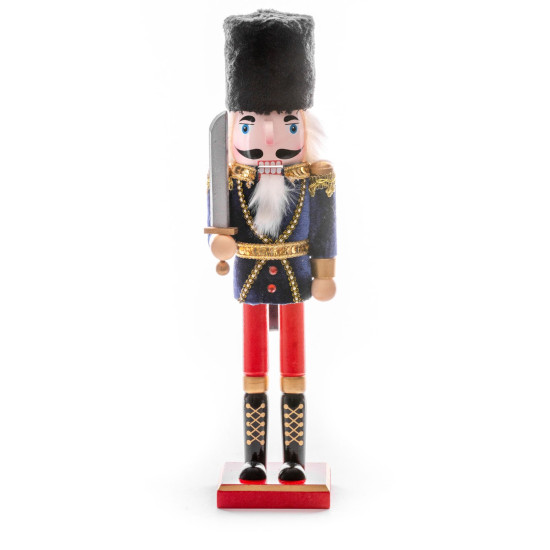 Figure Nutcracker, with crown, wood Figure Nutcracker, with crown, wood