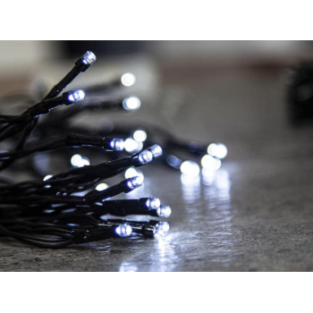 Christmas Light MagicHome Ceibo, 48L LED white, 3xAA, timer, exterior