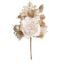 Twig MagicHome Christmas, with rose, cream, 25.5 cm