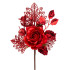 Twig MagicHome Christmas, with rose, red, 25.5 cm