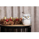 Owl MagicHome, 13x16x15cm, white, down Owl MagicHome, 13x16x15cm, white, down