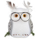 Owl MagicHome, 13x16x15cm, white, down Owl MagicHome, 13x16x15cm, white, down