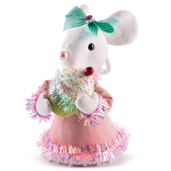 Dekoratsioon MagicHome Candy Line, Hiir, roosa, 27 cm, rippuv. Dekoratsioon MagicHome Candy Line, Hiir, roosa, 27 cm, rippuv.