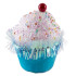 Decoration MagicHome Candy Line, muffin, blue, 7x7x11 cm, hanging