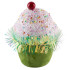 Decoration MagicHome Candy Line, muffin, green, 7x7x11 cm, hanging