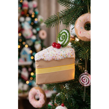 Decoration MagicHome Candy Line, cookie, brown, 13x9x15 cm, hanging Decoration MagicHome Candy Line, cookie, brown, 13x9x15 cm, hanging